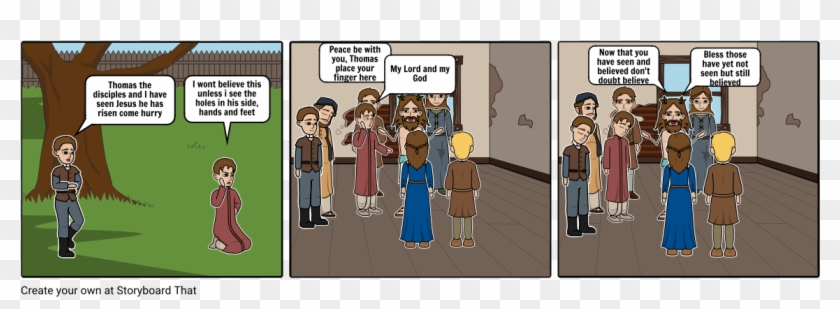 Jesus Appears To Thomas - Comics Clipart