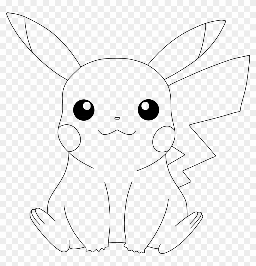 How To Draw Pikachu Step - Sketch Clipart #2136298