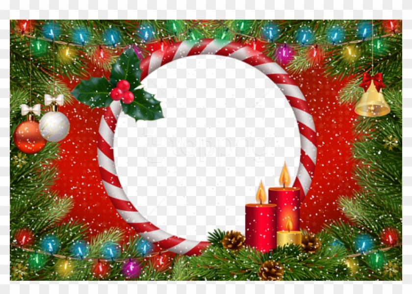Free Png Best Stock Photos Christmas Frame Red Transparent - Christmas Ornament Clipart #2136338