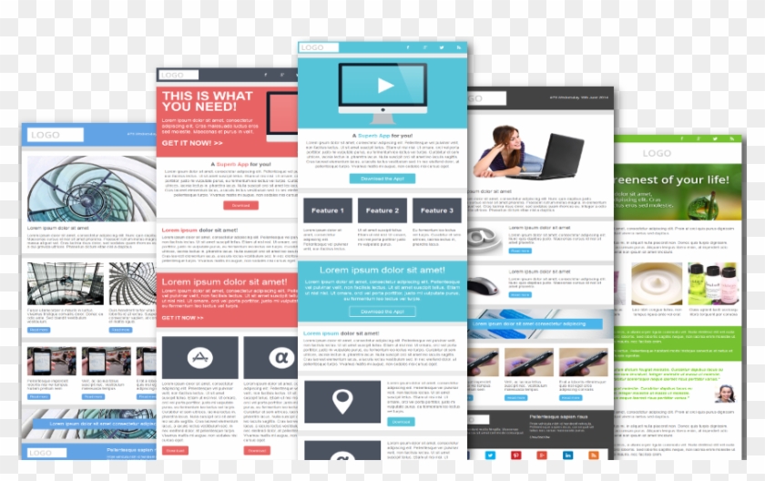 Cool Newsletter Templates Free Free Responsive Email - Email Clipart #2136563