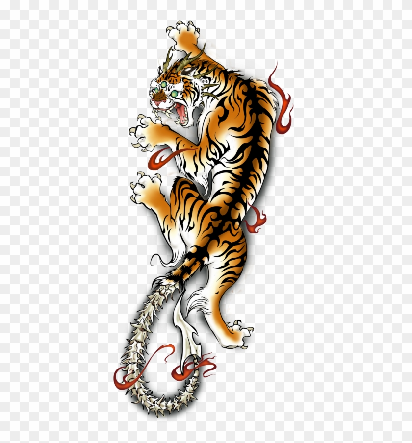 Tatuaje De Tigre Png Images Png Images - Old School Tattoo Tiger Clipart #2137304
