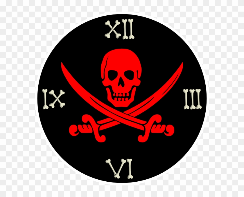 Pirate Clock Clip Art - Png Download #2137386