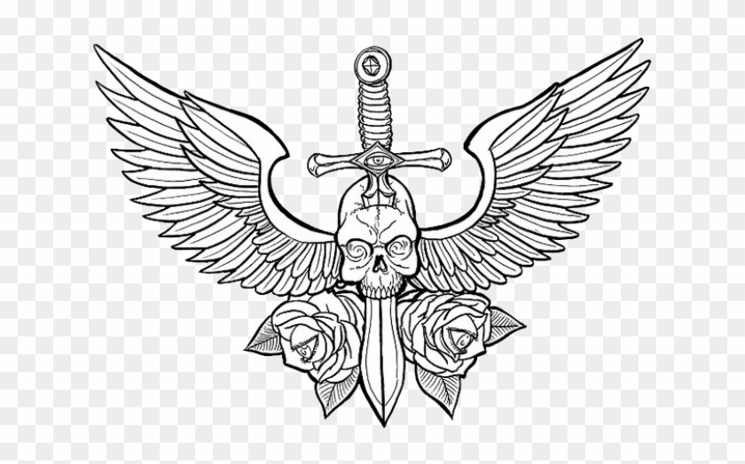 Skull Tattoo Png Clipart #2137434