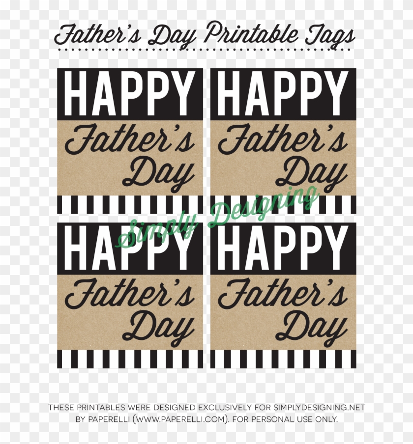 Happy Father's Day Tags - Fathers Day Gift Tags For Print Clipart #2137638