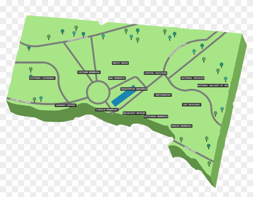 Graphic Map Graphic Map Jefferson Memorial Graphic - Map Clipart