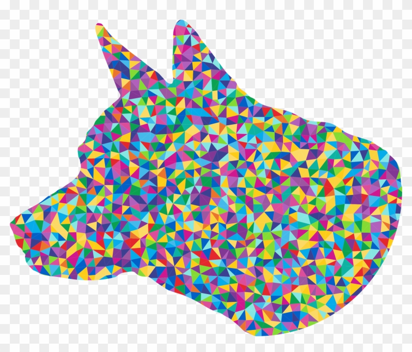 This Free Icons Png Design Of Low Poly Prismatic Dog - Portable Network Graphics Clipart #2138060