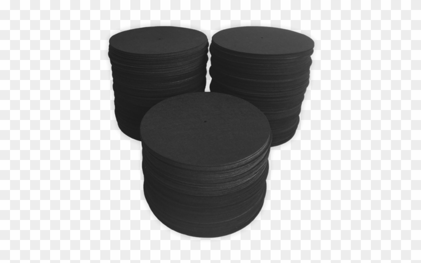 12″ Blank Slipmats 16oz Non-glazed Black - Coffee Table Clipart #2138307