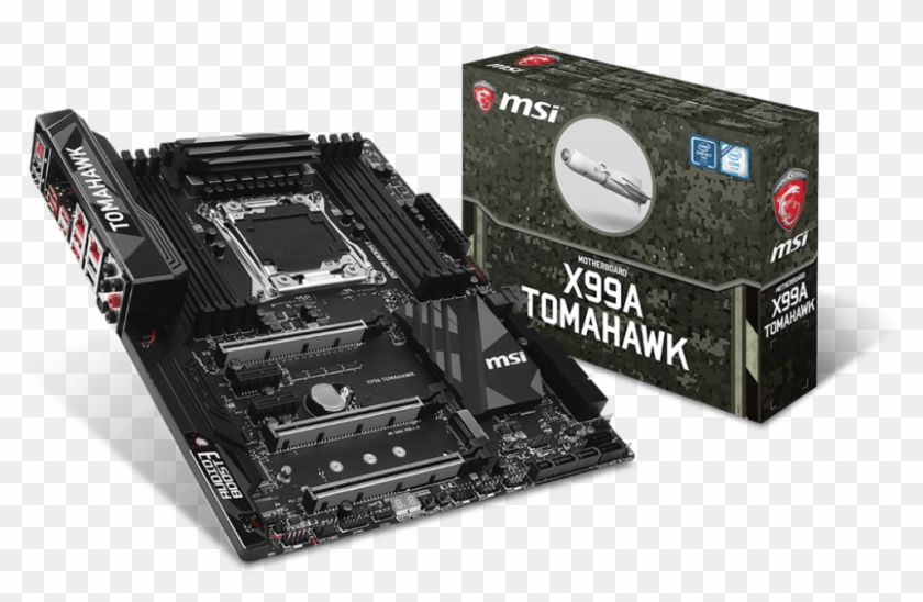 Msi X99a Tomahawk Motherboard - Msi X99a Tomahawk Lga2011v3 X99 Ddr4 Clipart #2138309