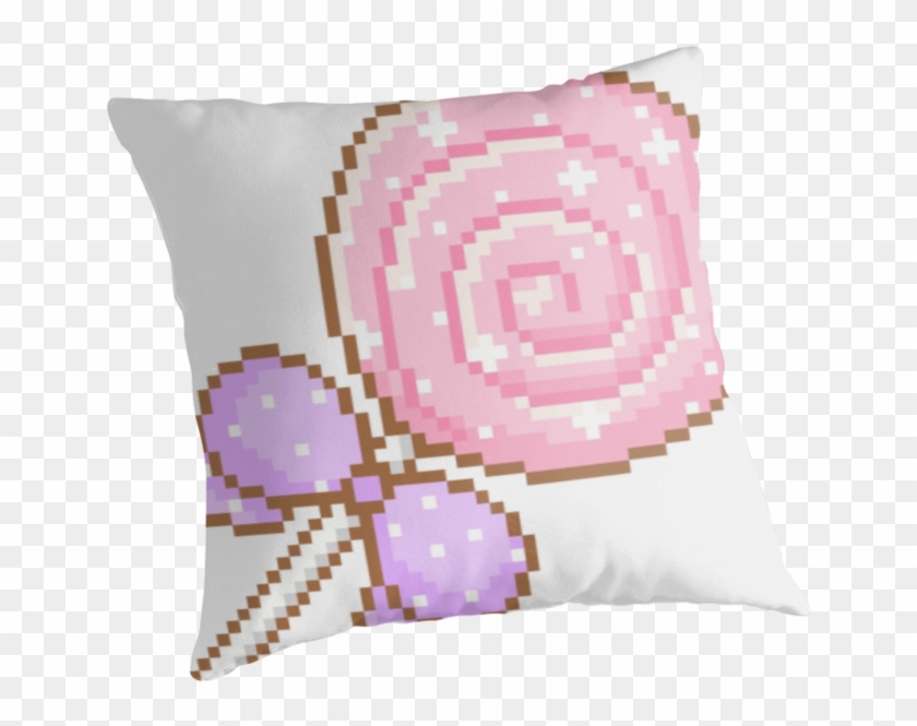 Tumblr Style Kawaii Pink Lollipop - Lollipop Pixel Art Clipart #2138486
