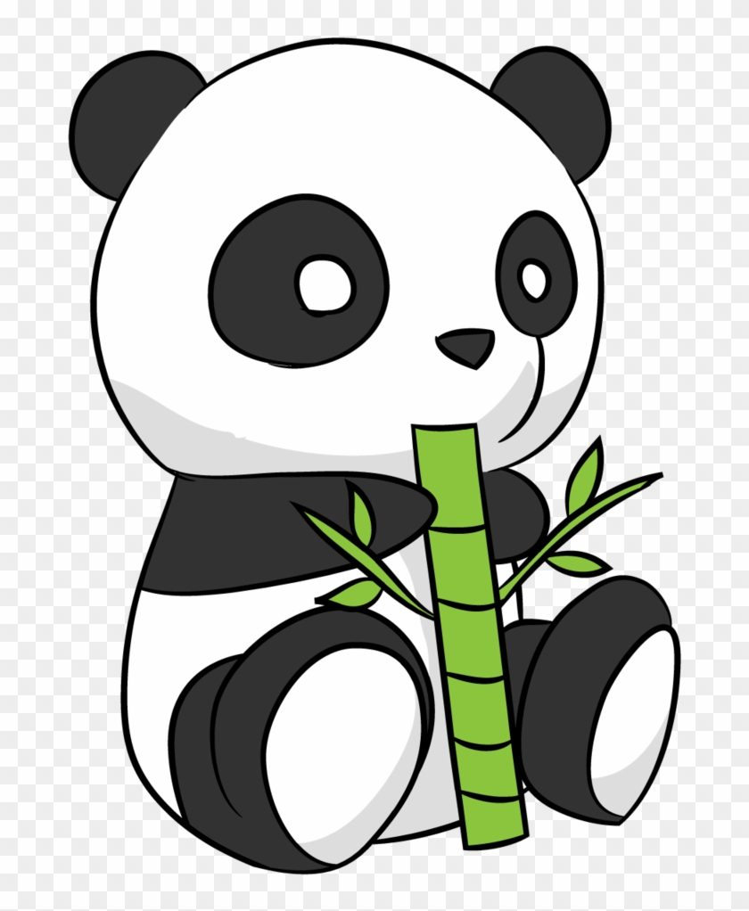 Cute Panda Drawing By Arycarys On Clipart Library - Oso Panda Kawaii Dibujos - Png Download #2138680