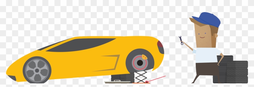 Parcel Delivery For Car Tyre And Alloy Wheel Businesses - Illustration Clipart #2138681