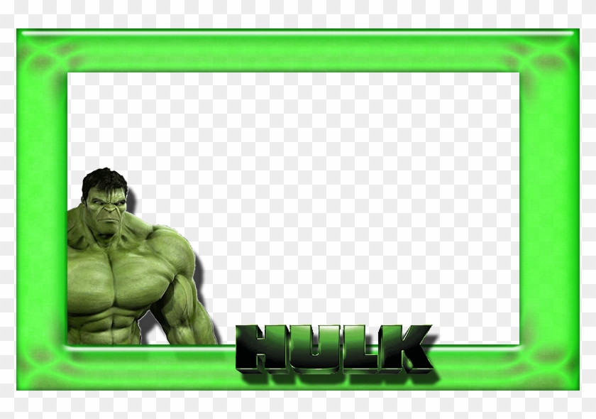 Hulk Free Printable Invitations, Frames Or Cards - Marcos Para Fotos De Hulk Clipart #2139188