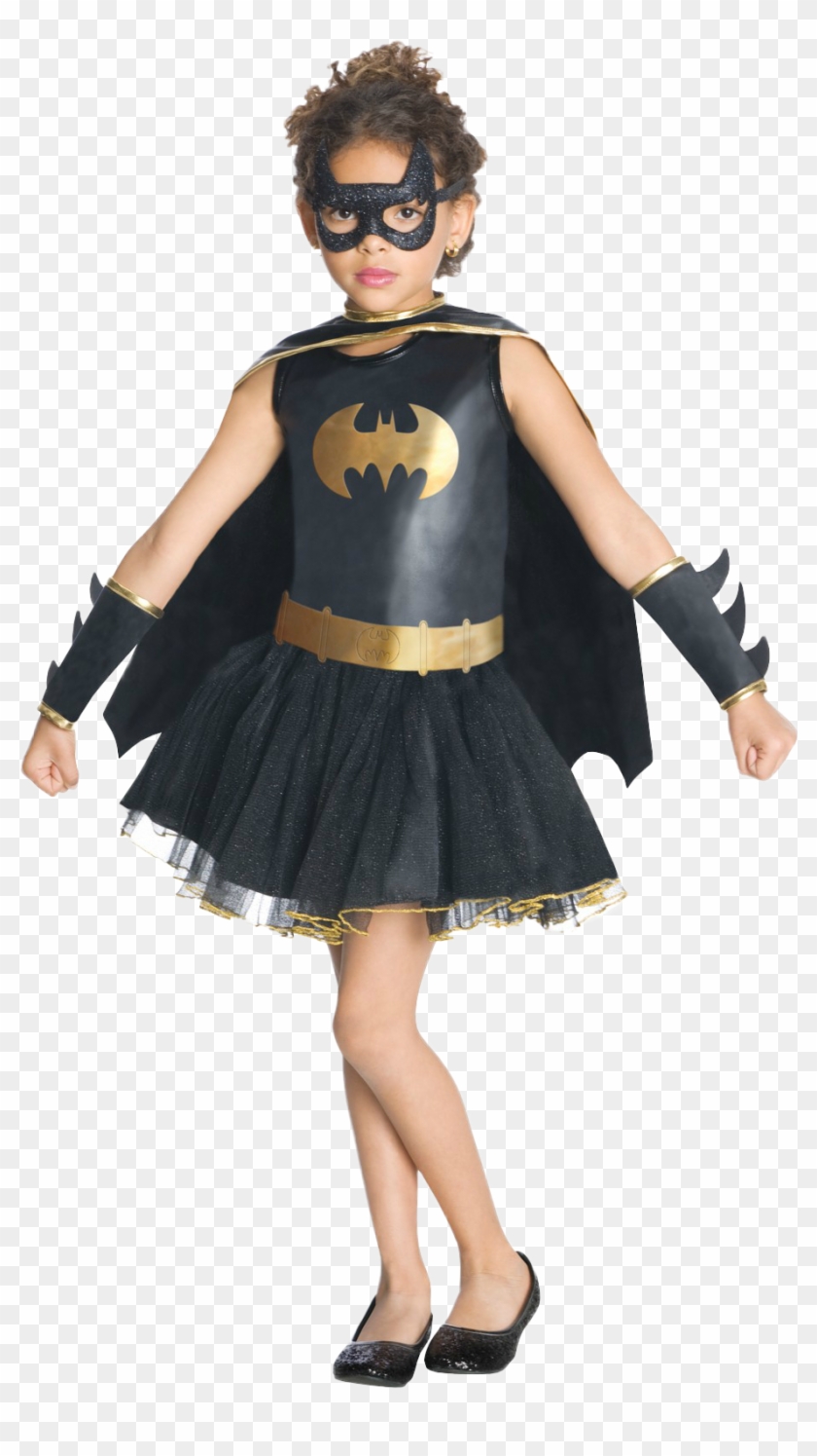 Batgirl Dress Girls Fancy Dress Comic Book Superhero Bat Girl