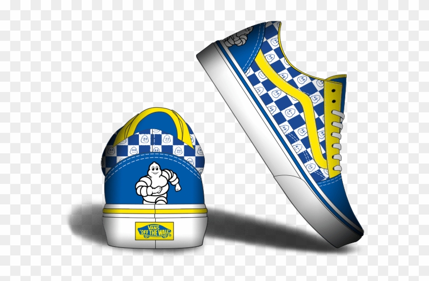 The Unlikely Collaborators Team Up For Sneaker Pic - Michelin Tire Vans Shoes Clipart