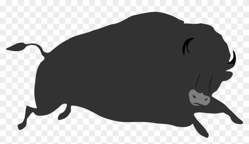 Buffalo Vector Animated - Cartoon Bison Clipart