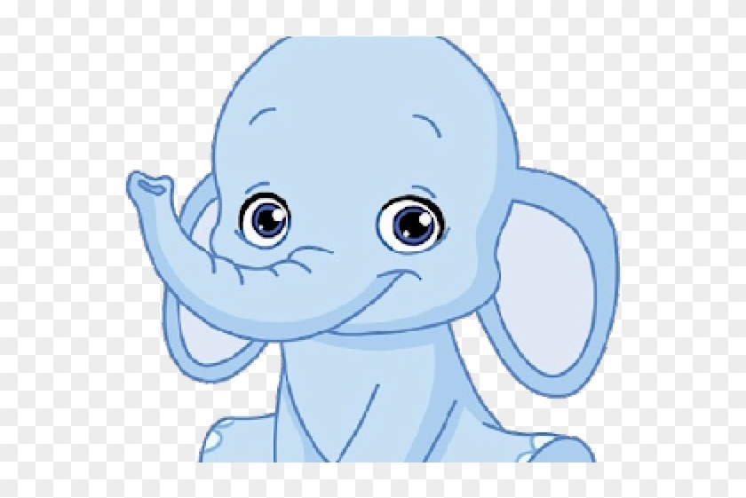 Cartoon Cute Elephant Baby Clipart #2140765