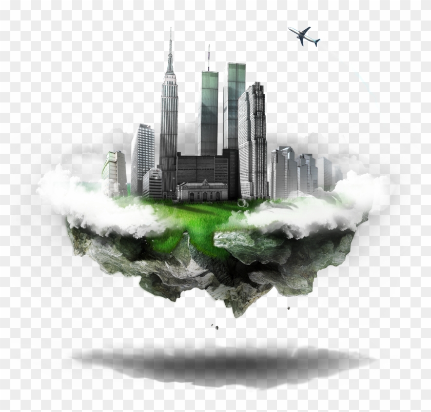 Building City Graphic On Air Design Earth Clipart - Building Air On Earth - Png Download #2141320