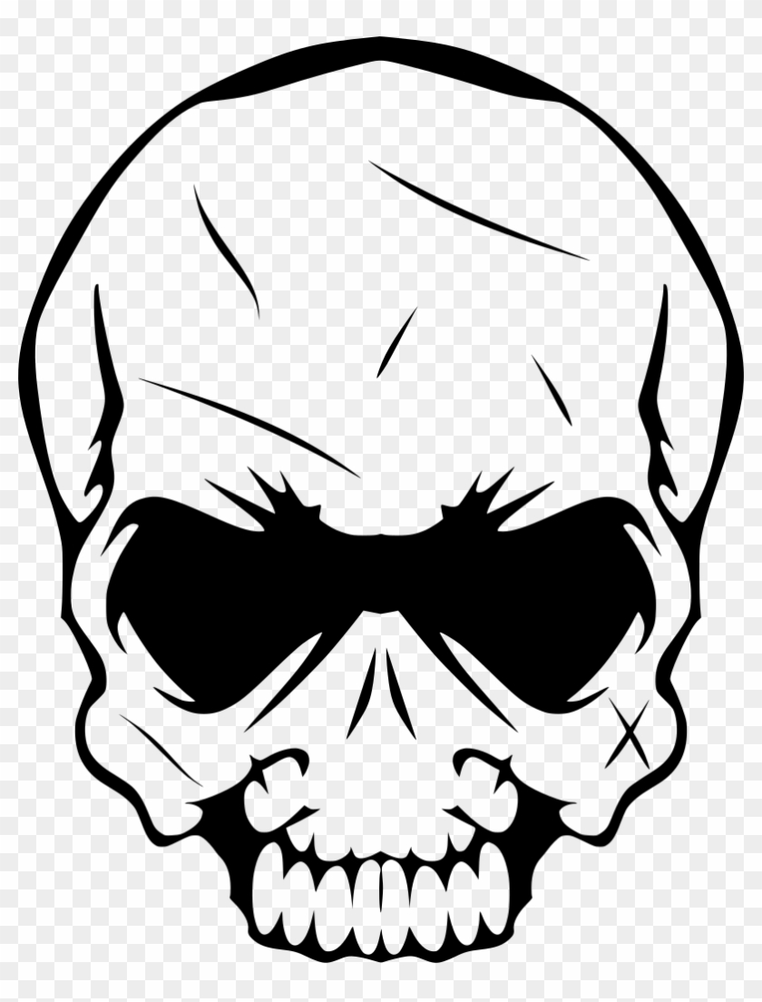 Download Png - Skull Transparent Png Clipart #2141470