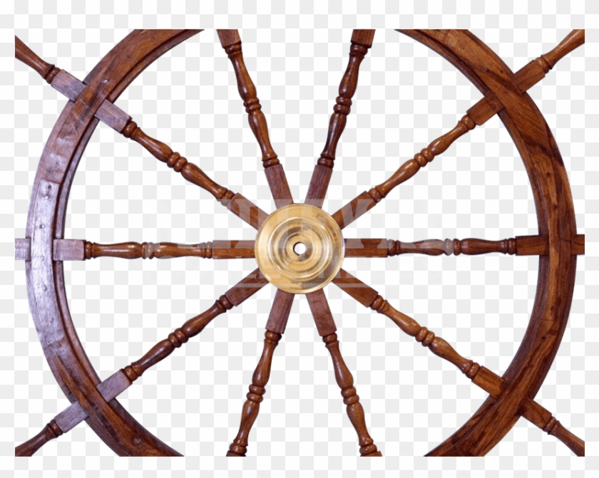 Item - Wooden Ship Steering Wheel Clipart #2141760