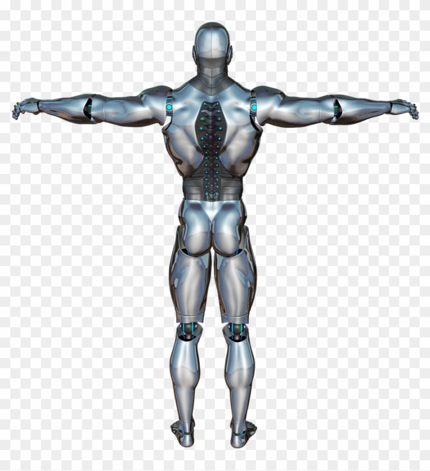 Man Back Robot, People - Human Robot Front Clipart #2141854