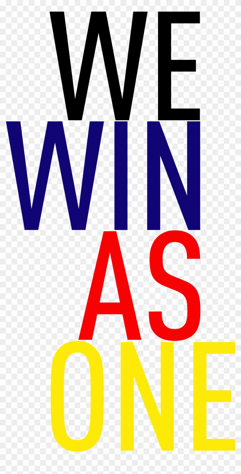 We Win As One 2019 Sea Games Motto - Graphic Design Clipart