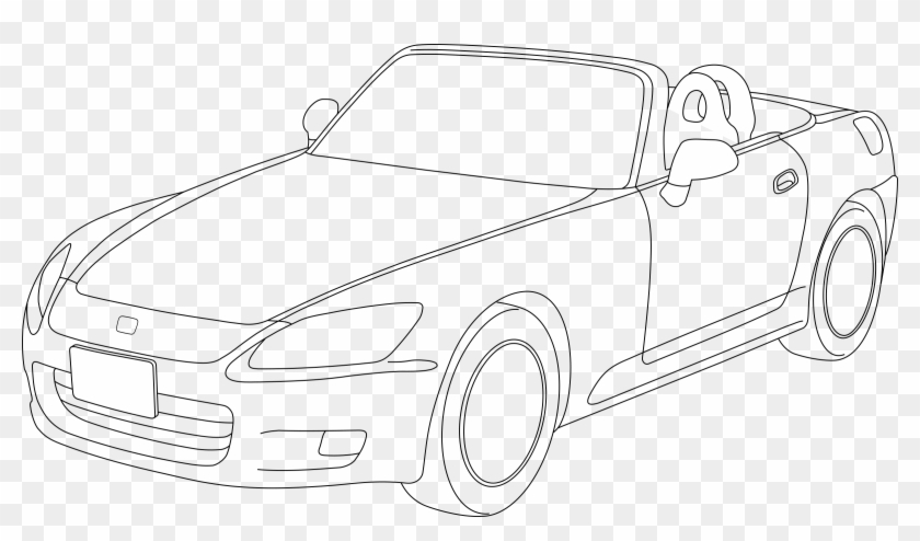 This Free Icons Png Design Of Honda S2000 Outline - Dibujo De Honda S2000 Clipart