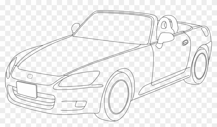 This Free Icons Png Design Of Honda S2000 Outline - Dibujo De Honda S2000 Clipart #2142240