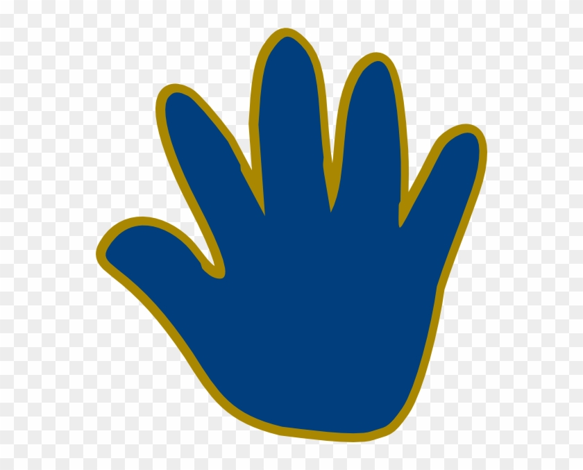 Blue Hand Clip Art - Png Download