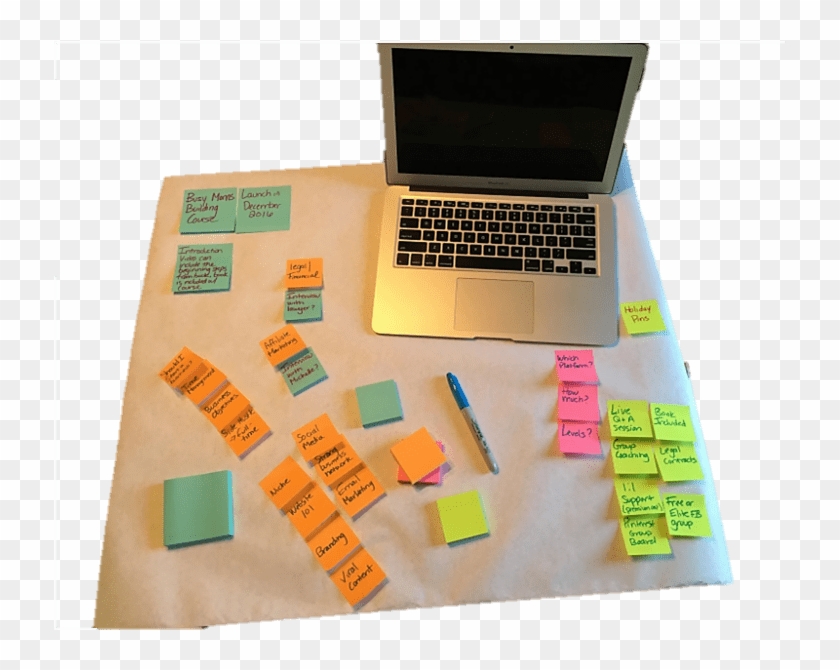 Organize Your Post-its - Netbook Clipart #2143174