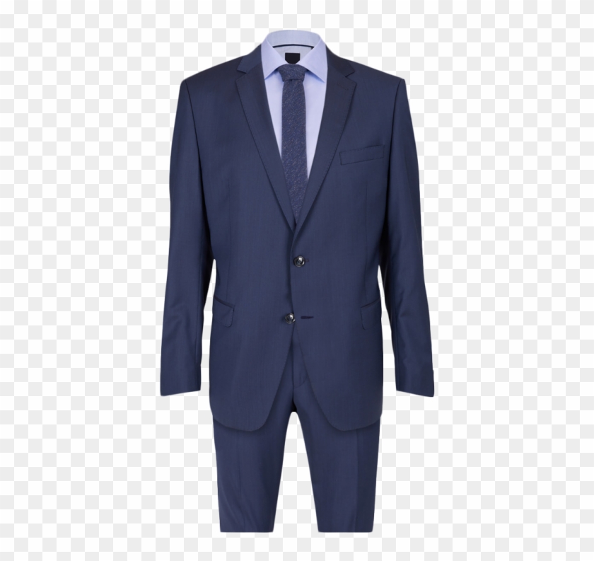 Bugatti Herren Anzug Baukasten Slim Fit Uni Blau - Tuxedo Clipart