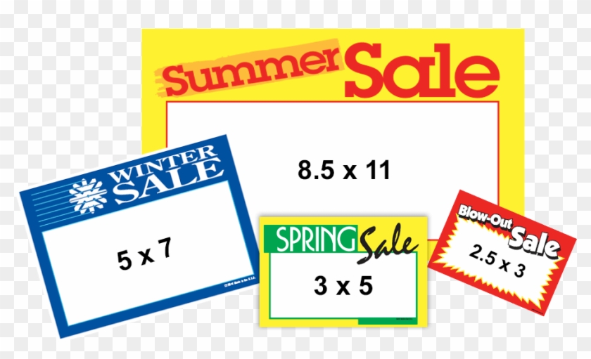 Signage That Attracts Customers Attention To Sale Items - Graphic Design Clipart