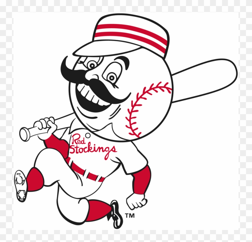 Cincinnati Reds Logos Iron On Stickers And Peel-off - Cincinnati Reds Baseball Head Clipart #2144442