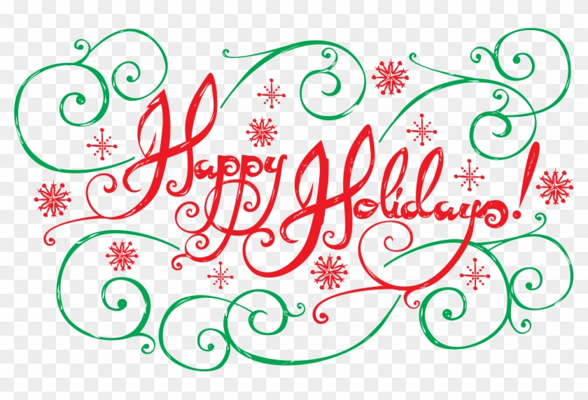Happy Holidays Banner Png - Happy Holidays Transparent Background Clipart #2144807