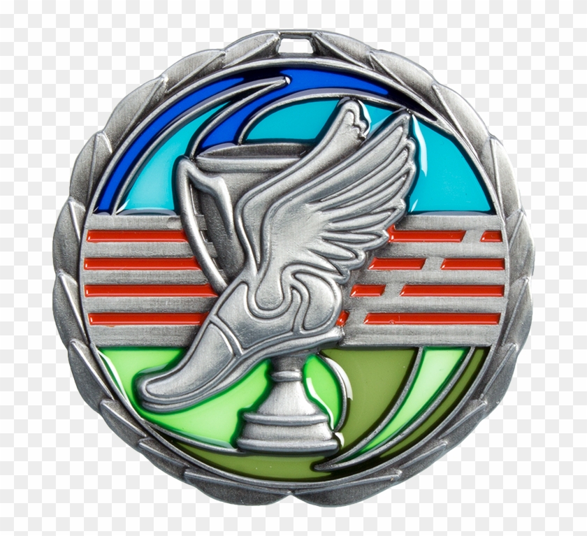 5 Inch Sun Catcher Medal For Track & Field Events - Emblem Clipart