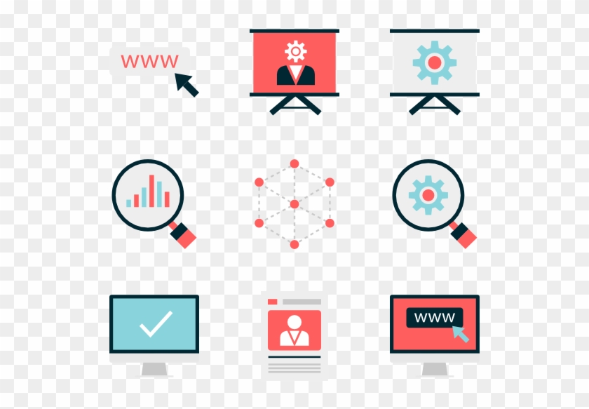 Business & Seo - Circle Clipart