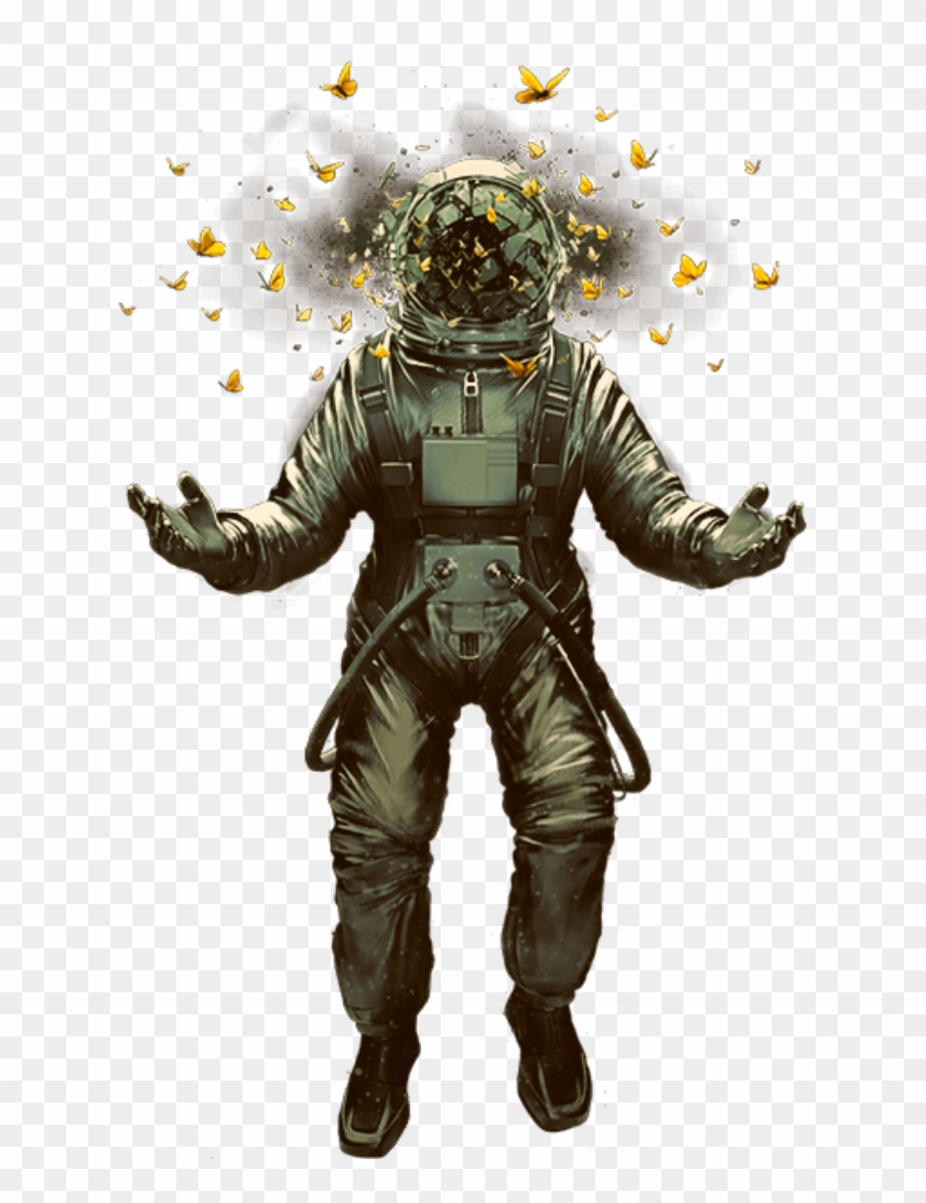 #edits #astronaut #spaceman #butterflies #outerspace Clipart