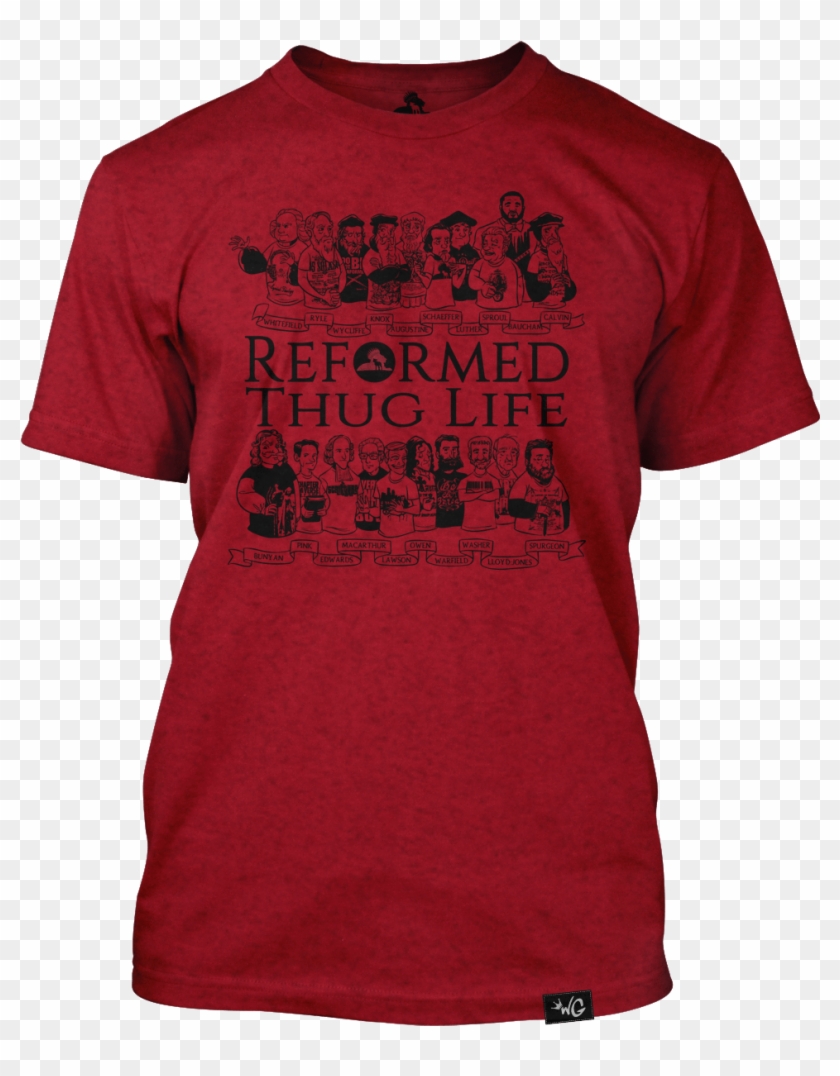 Reformed Thug Life “heather Red” - Heritage Day T Shirt Clipart #2145712
