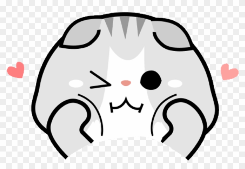 Cat Kawaii Cute Gato Chibi Tierno Blush Sonrojo Animal - Gato Chibi Clipart