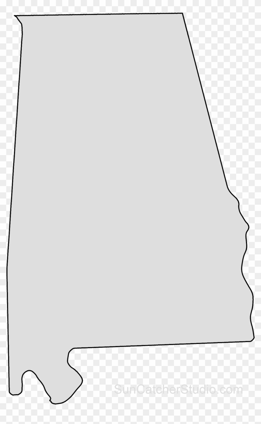 Map Printable Shape Stencil Pattern Png Clip - Alabama Shape Of State Transparent Png
