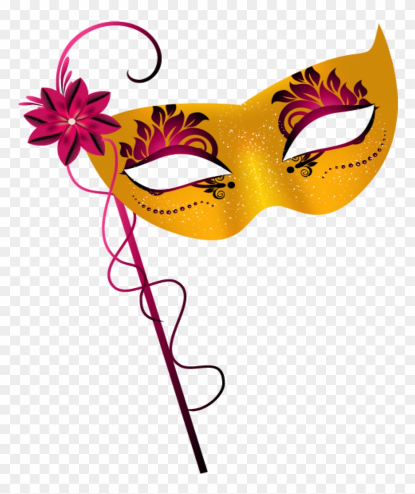 #mq #yellow #pink #mask #masquerade - Clipart Transparent Carnival Mask - Png Download #2146553