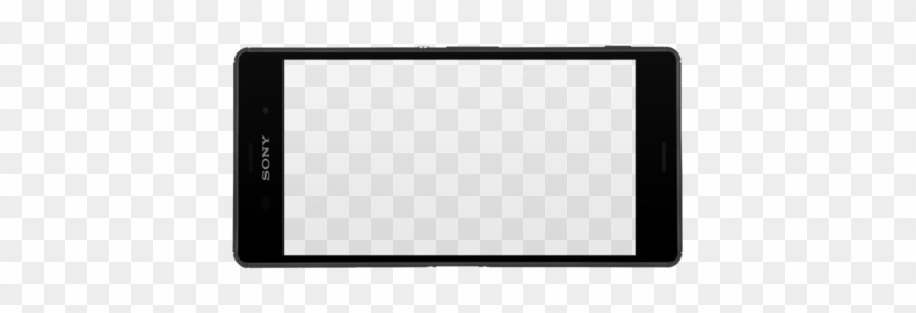 Sony Xperia Z5 In Landscape Position Over A Png Background - Tablet Computer Clipart