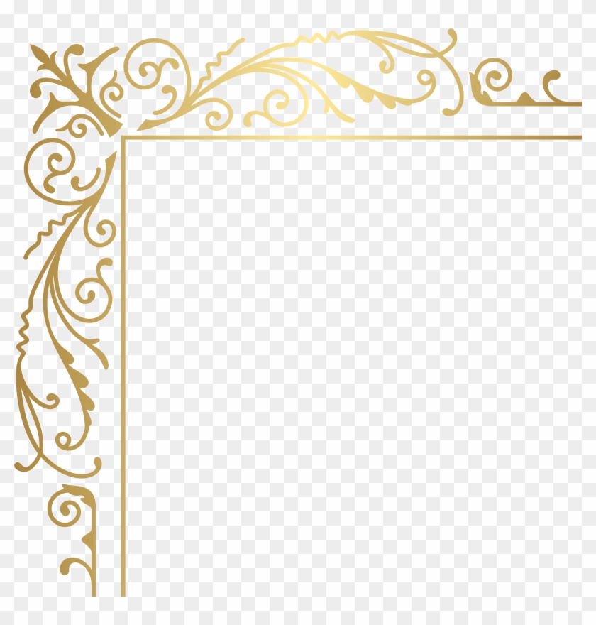 Gold Deco Corner Png Clip Art Image Transparent Png