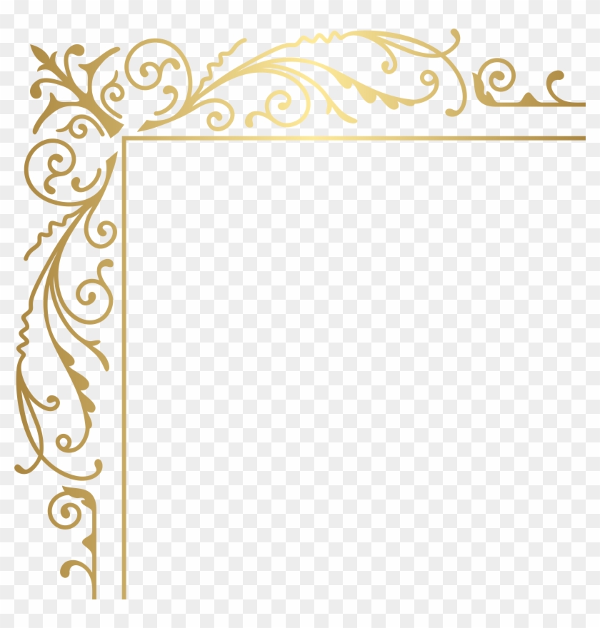 Gold Deco Corner Png Clip Art Image Transparent Png #2146839
