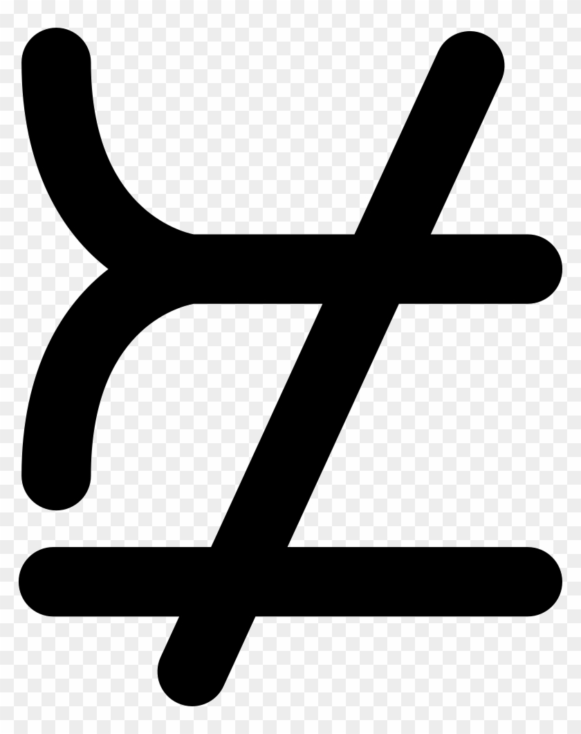 Mathematical Symbols That Does Not Match Or Equal Comments - Unbalanced Symbol Clipart