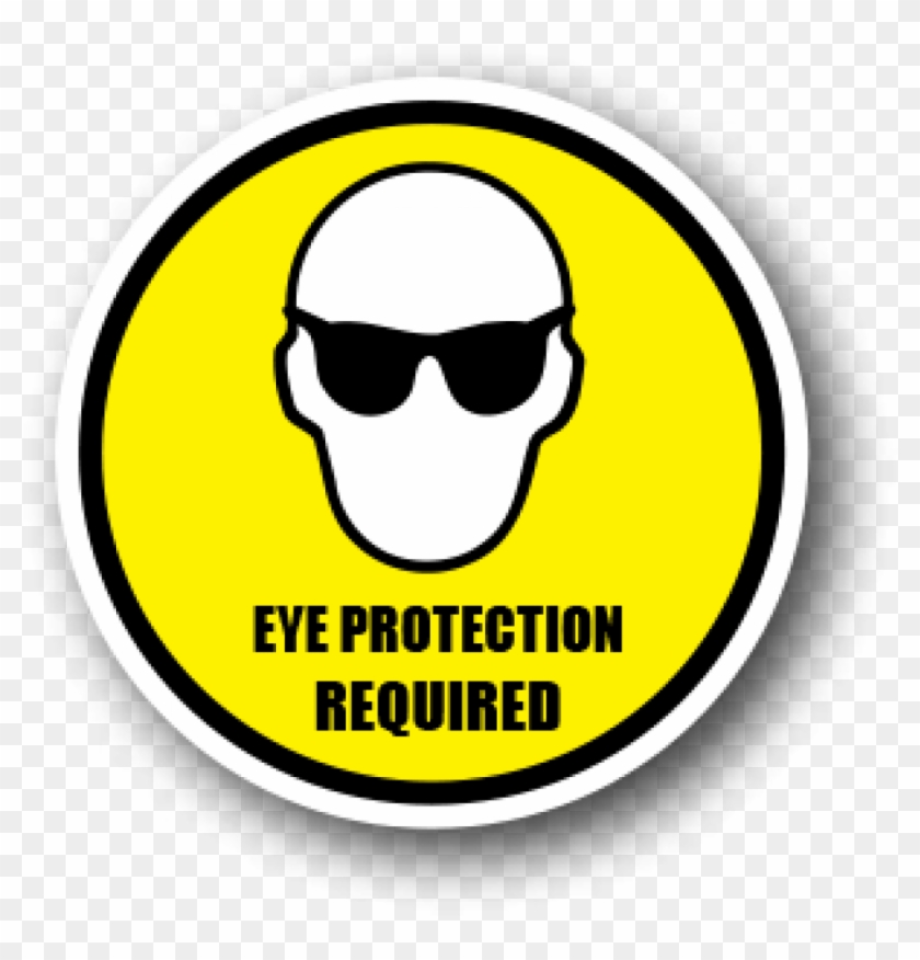 Durastripe Floor Safety Sign, Eye Protection Required - Health And Safety Signs For Eye Protection Clipart #2147484