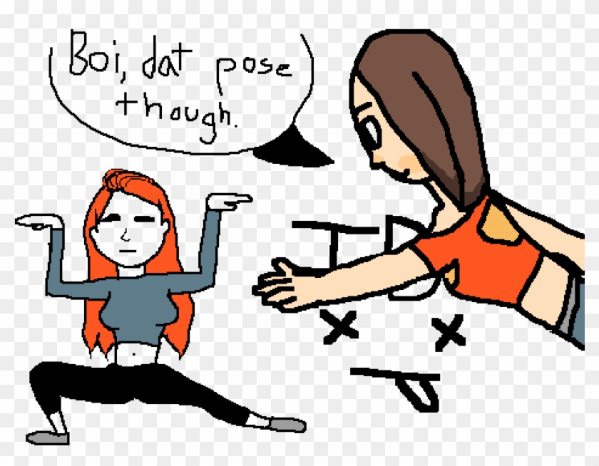 Dat Pose - Cartoon Clipart #2147852