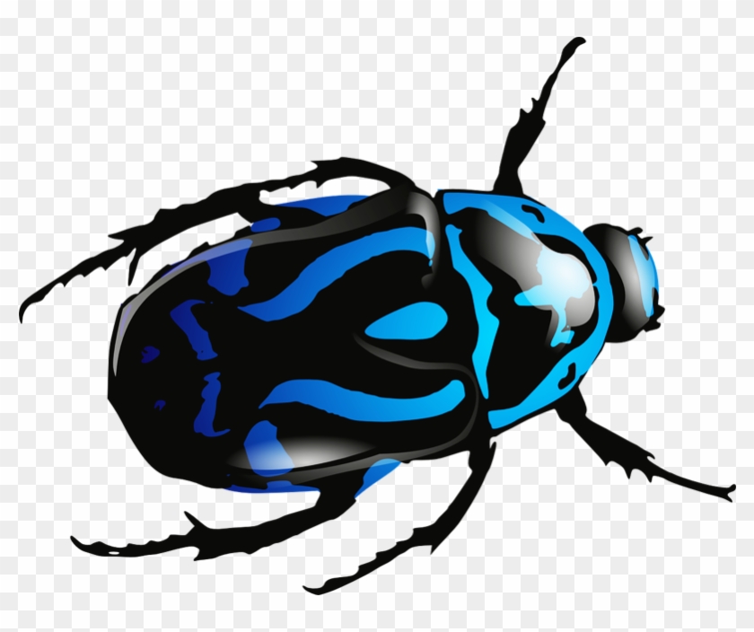 Blue Beetle Png Image - Shiny Bug Clipart #2148960