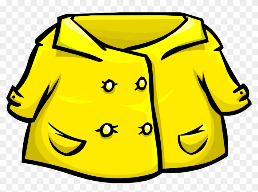 Coat Clipart Yellow Raincoat - Raincoat Clipart Png Transparent Png #2149020