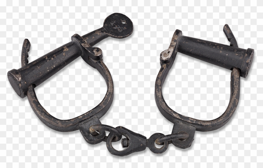 19th Century Prisoner Iron Handcuffs - Earrings Clipart #2149182