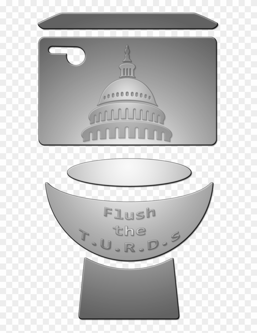 Flush The T - Unisex Public Toilet Clipart